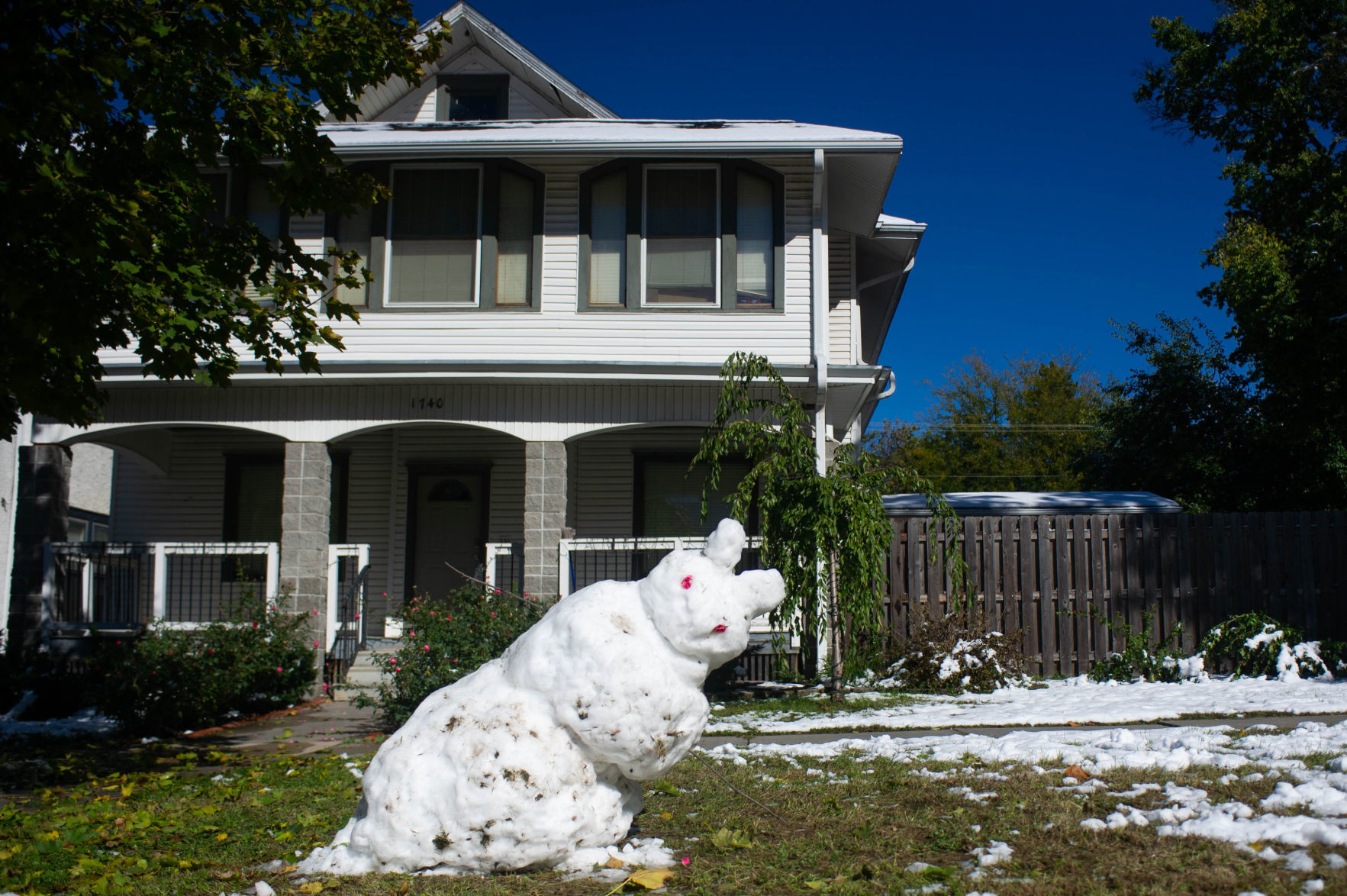 Snow storm cleanup, 10/15